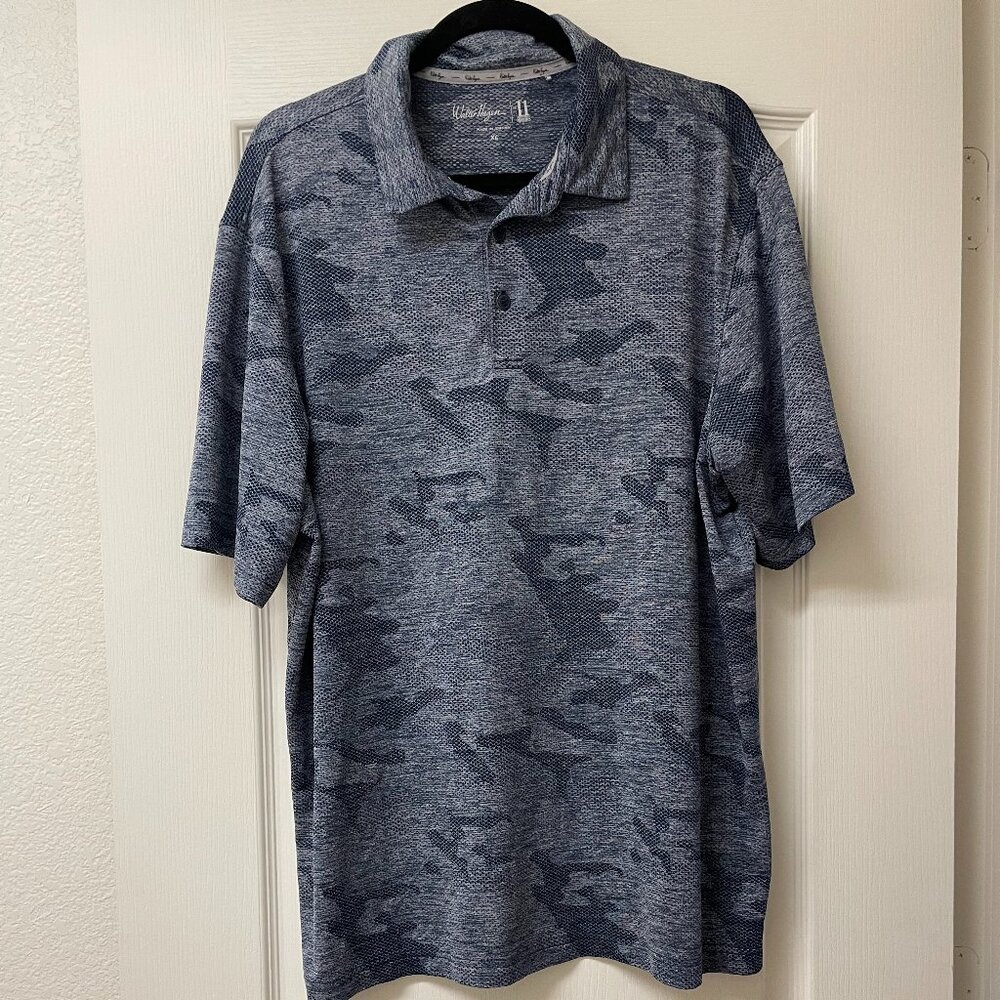 Walter Hagen Men's Polo/Golf  Short-Sleeve Lite/Dark Grey XL